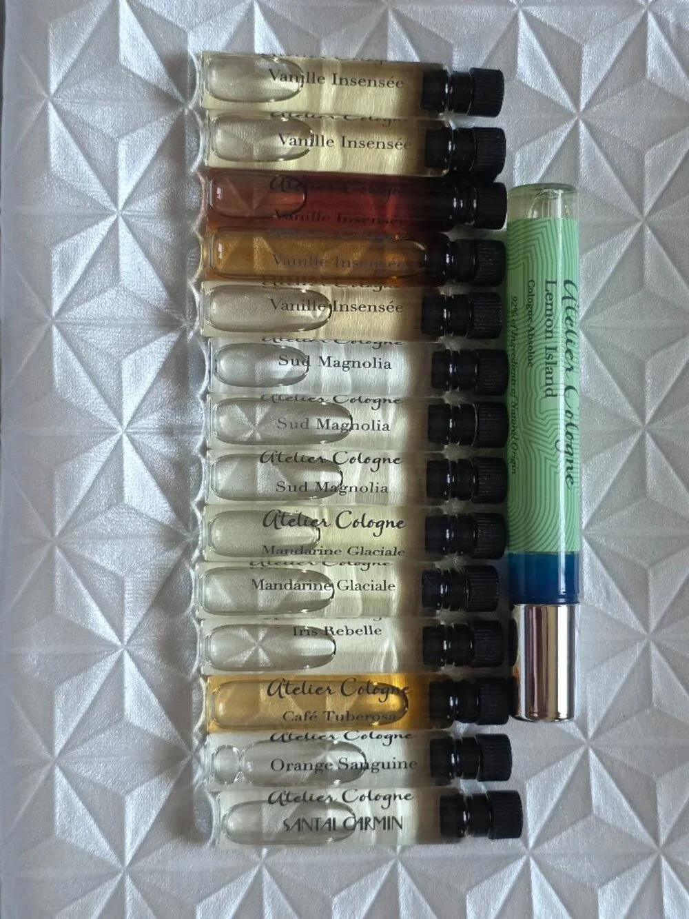 Atelier Cologne Assorted Sample Lot of 15 (8 Different Scents)